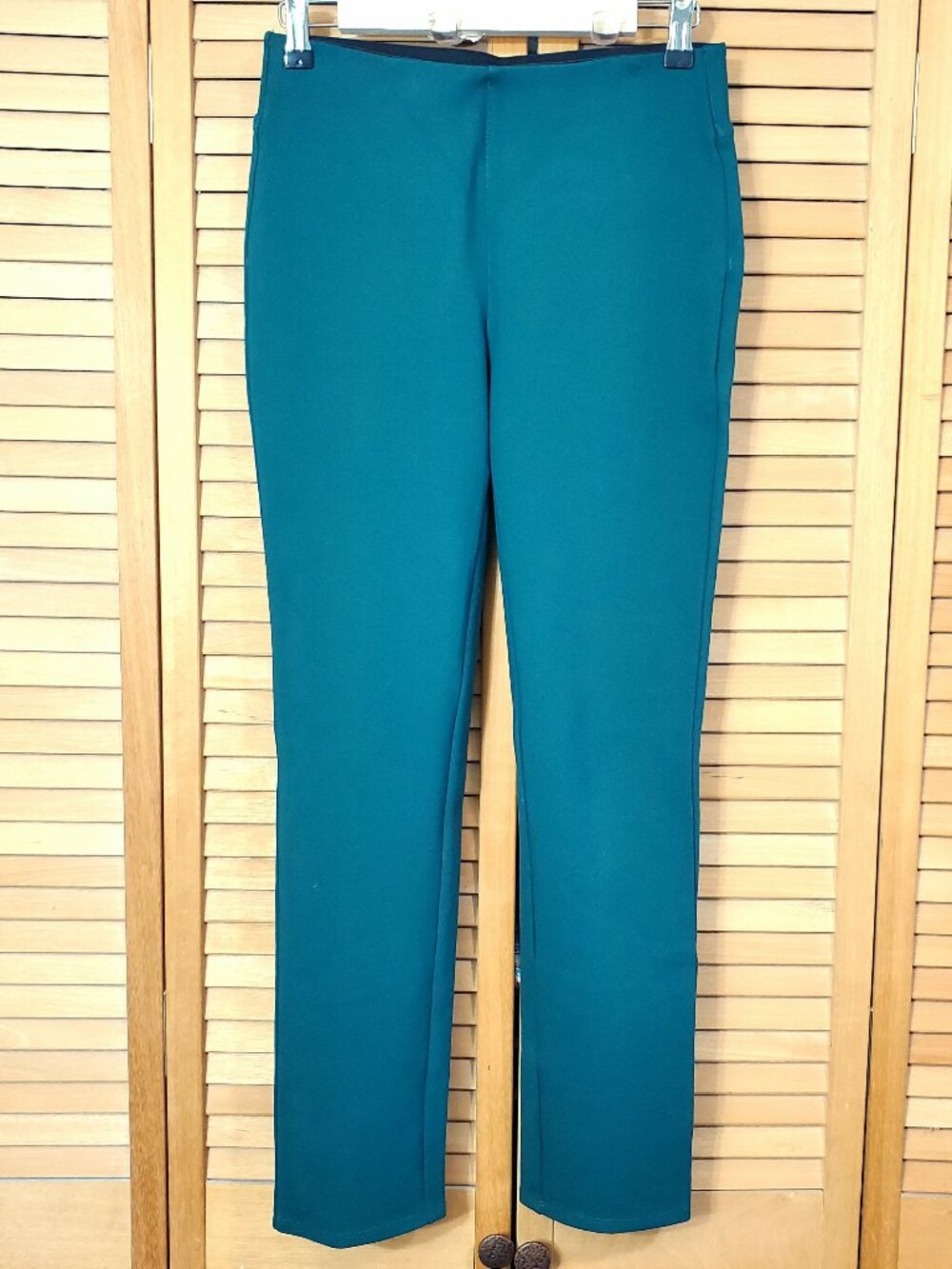 Soft Surroundings Green Perfect Ponte Straight Leg Pants XS